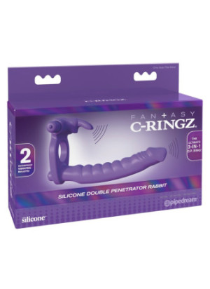 Silicone Double Penetrator Rabbit